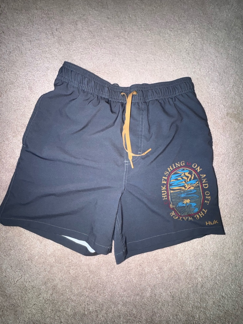 HUK MENS SWIM TRUNKS